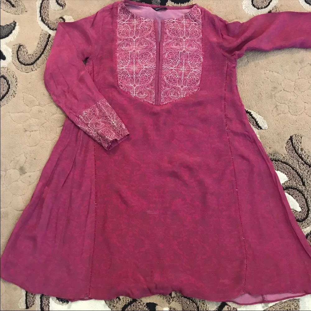 Sapphire silk kurta